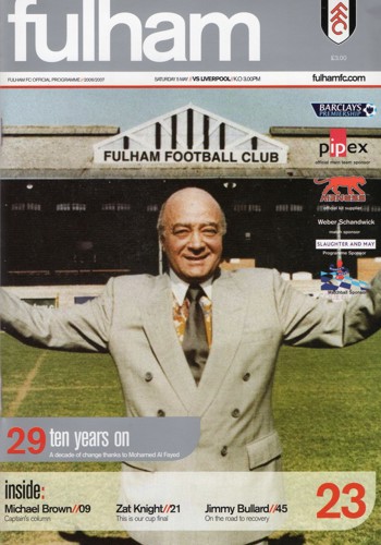 Match programme